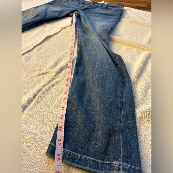 Harley-Davidson Blue Boyfriend Jeans with Distressed Look - Picture 5 of 7